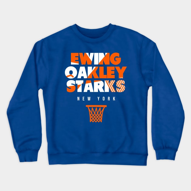 New York Throwback Basketball Crewneck Sweatshirt by funandgames